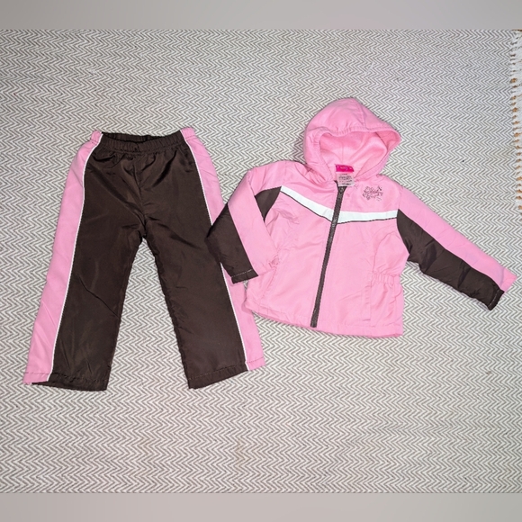 Adorable Pink and Brown Kids' Hoodie Set NWOT - Picture 4 of 9